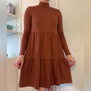 GAP High Neck Long-Sleeve Dress | Size M